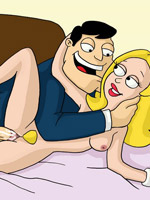 Nasty sex hungry toon american dad bangs his wife whenever he wants.
