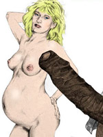 Lucky toon black dudes inserting their black dicks in itchy love holes of white nymphs.