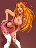 Sedcutive toon stunners with great boobs showing their bj skills to black dudes.