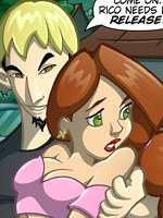 A man has blond hair to his beast to fuck redhead