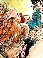 Medieval anime hentai passion in taking place under roof of that well-known cathedral