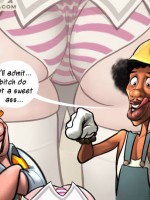 Two dudes want to fuck sexy chick in toon sex comics
