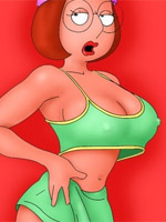Cartoon fuck doll meg griffin usind a dildo while there is no real man around.